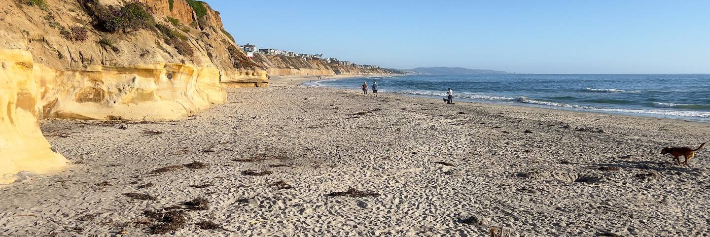 The beach in Solana Beach