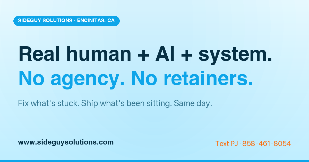 PJ — SideGuy Solutions